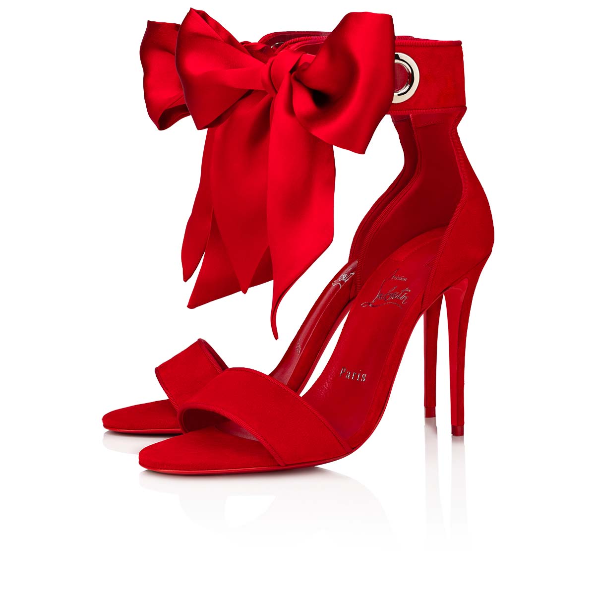 Torrida 100 Red Veau velours - Shoes - Women - Christian Louboutin