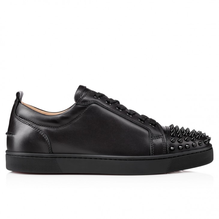 Louis Spikes - Sneakers Calf leather and - Black - Christian Louboutin