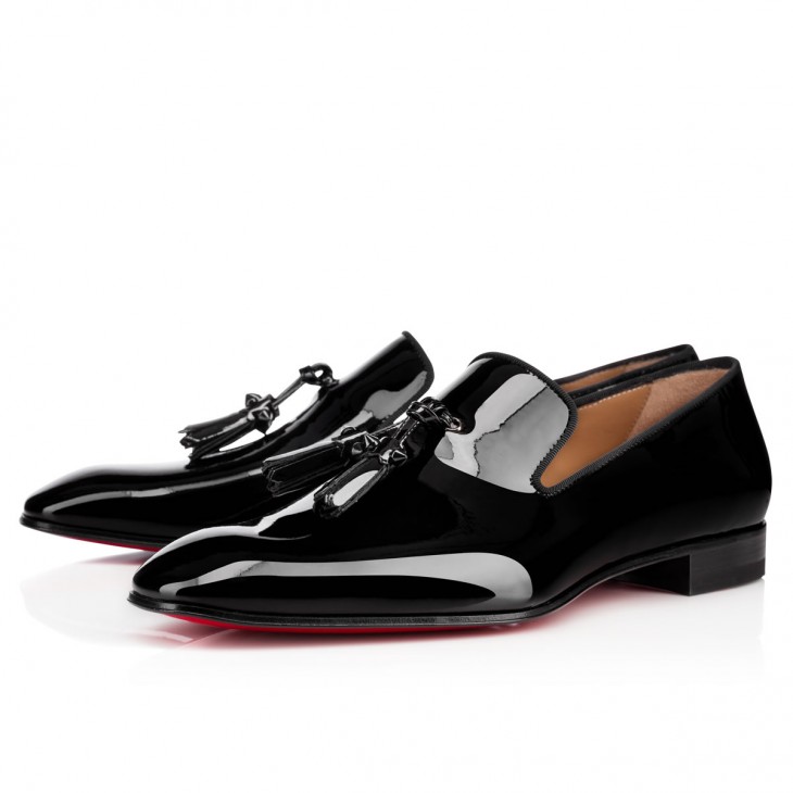 Dandelion Tassel - Loafers - Patent calf - Black - Christian Louboutin