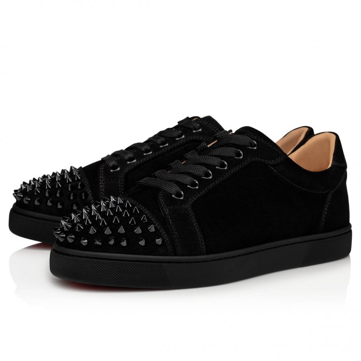 Vieira Spikes - Sneakers - Suede calf and spikes - Black